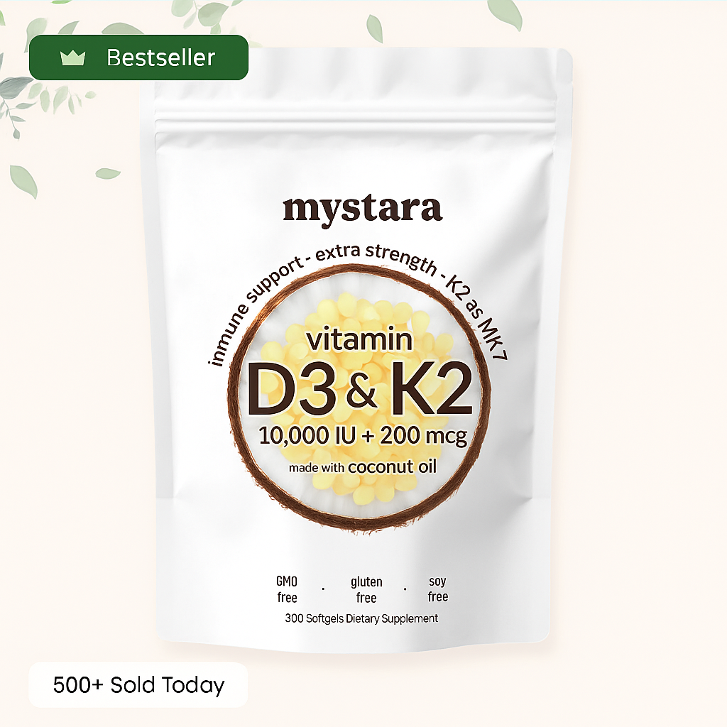 Vitamin D3 + K2 Coconut Oil Softgels